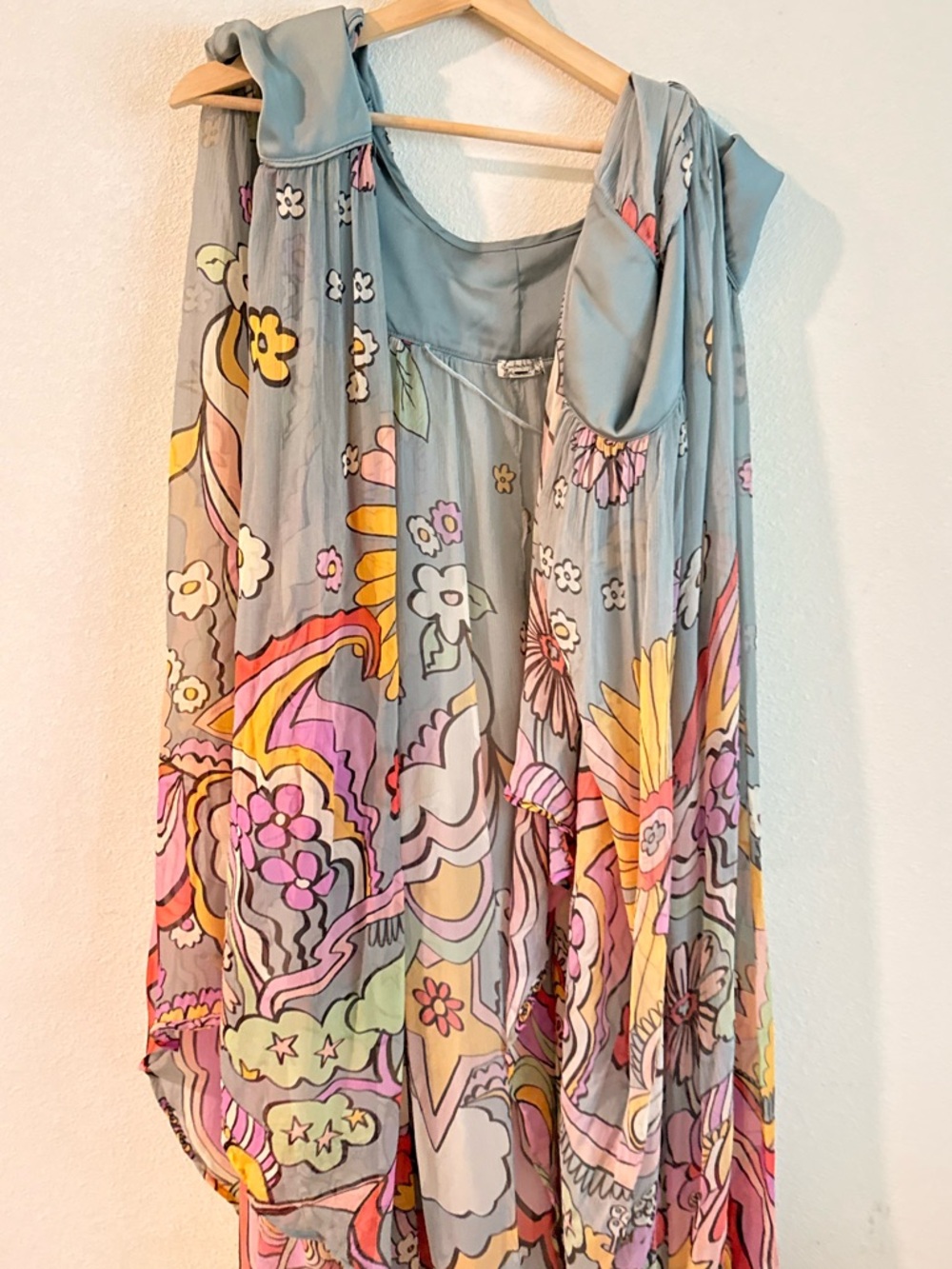 Free People Monarch Kimono in Seafoam RARE One size - Picture 7 of 15